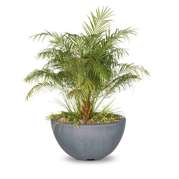 The Outdoor Plus 30 Round Luna Planter Bowl - GFRC Concrete - Gray - OPT-LUNPO30-GRY - main